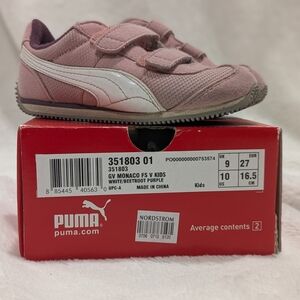 Puma Kids Shoes in White and Purple